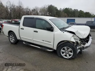 2010 Nissan Titan SE with VIN 1N6BA0EK5AN301767, listed as a Copart auction lot 44746555 with 134,824 mi miles and Salvage Title. Bid and sale history available at DreamBid. Image 4.