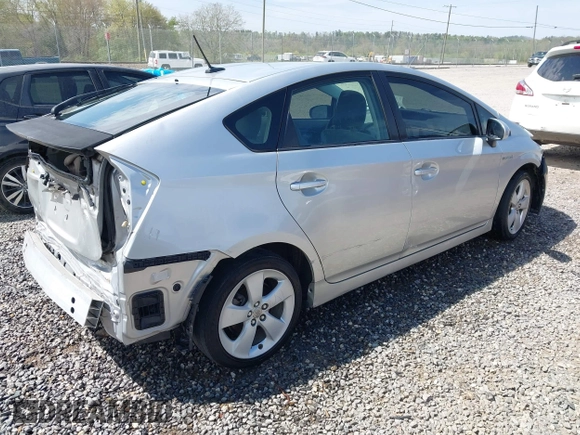 2010 Toyota Prius II with VIN JTDKN3DU0A0092981, listed as a IAAI auction lot 42063196 with 201,306 mi miles. Bid and sale history available at carsss.com. Image 4.