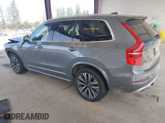 2020 Volvo XC90 Momentum with VIN YV4102PK1L1591863, listed as a IAAI auction lot 42034875 with 90,920 mi miles. Bid and sale history available at carsss.com. Image 3.