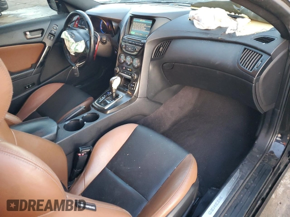 2013 Hyundai Genesis Coupe Track z VIN KMHHU6KJ1DU095159, wystawiony jako Copart lot #88560805 z przebiegiem 168 290 mil mil oraz Szkoda całkowita • Salvage title. Historia ofert i sprzedaży dostępna na DreamBid. Obrazek 8.