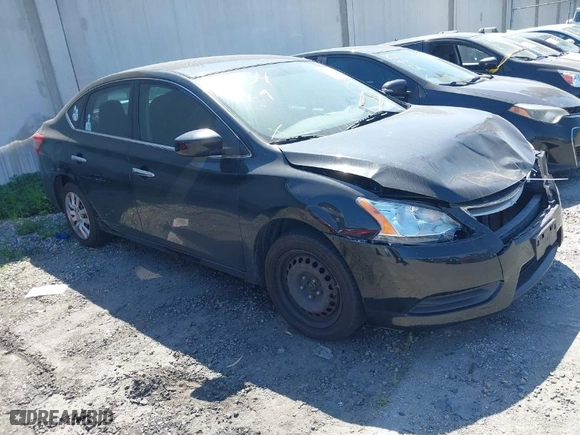 2014 Nissan Sentra SV with VIN 3N1AB7AP7EL697215, listed as a IAAI auction lot 41903464 with 124,977 mi miles. Bid and sale history available at carsss.com. Image 1.