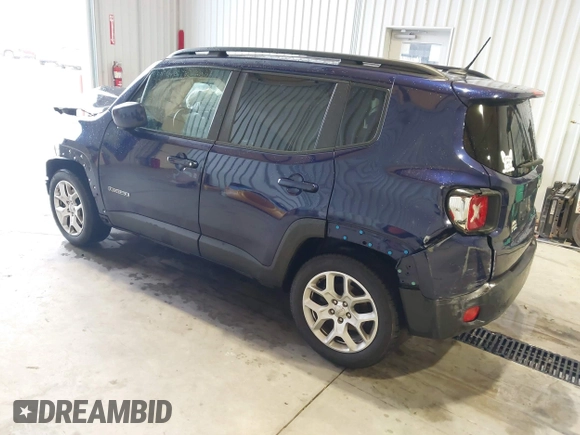2017 Jeep Renegade Latitude with VIN ZACCJABB6HPE79271, listed as a IAAI auction lot 40998196 with 117,118 mi miles. Bid and sale history available at carsss.com. Image 3.