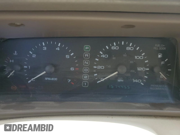 1997 Lincoln Mark VIII with VIN 1LNLM91V3VY602590, listed as a Copart auction lot 44431555 with 157,445 mi miles and Clean Title. Bid and sale history available at DreamBid. Image 9.