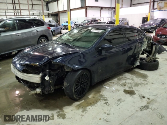 2014 Dodge Dart SXT with VIN 1C3CDFBB9ED682464, listed as a Copart auction lot 87694445 with 229,152 mi miles and Salvage Title. Bid and sale history available at carsss.com. Image 1.