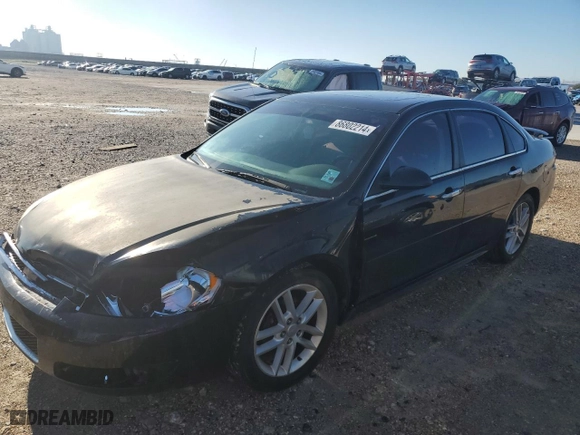 2014 Chevrolet Impala Limited LTZ with VIN 2G1WC5E34E1104397, listed as a Copart auction lot 86802214 with 0 mi miles and Salvage Title. Bid and sale history available at carsss.com. Image 1.