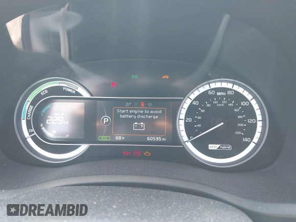2017 Kia Niro LX with VIN KNDCB3LC6H5075363, listed as a IAAI auction lot 42132101 with 60,595 mi miles. Bid and sale history available at carsss.com. Image 15.
