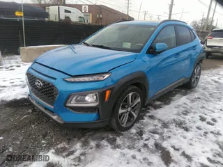 2020 Hyundai Kona Ultimate with VIN KM8K5CA5XLU505686, listed as a IAAI auction lot 41370251 with 63,076 mi miles. Bid and sale history available at carsss.com. Image 17.
