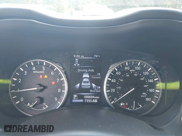 2018 Infiniti Q50 Red Sport 400 with VIN JN1FV7AP0JM461227, listed as a IAAI auction lot 42308384 with 100,694 mi miles and . Bid and sale history available at DreamBid. Image 15.