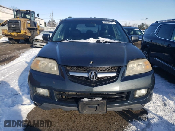 2006 Acura MDX with VIN 2HNYD18296H510025, listed as a Copart auction lot 89017045 with 160,258 mi miles and Clean Title. Bid and sale history available at carsss.com. Image 5.