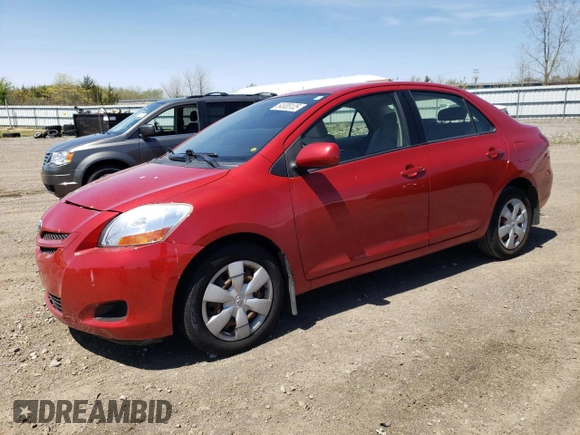 2008 Toyota Yaris with VIN JTDBT923381255744, listed as a Copart auction lot 54938105 with 80,932 mi miles and Clean Title. Bid and sale history available at carsss.com. Image 1.