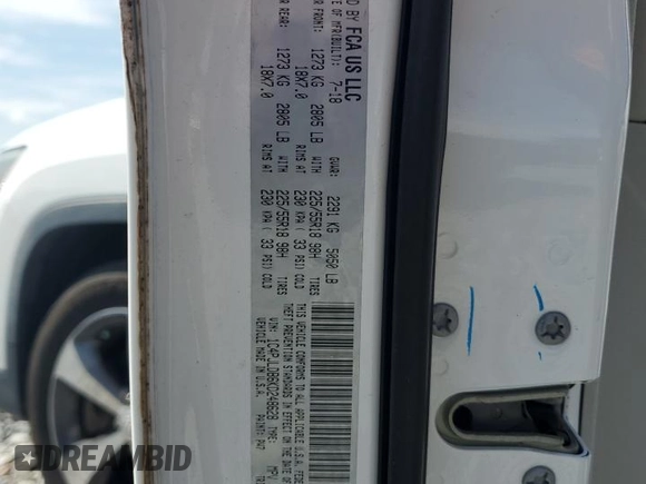 2019 Jeep Cherokee Limited z VIN 1C4PJLDB6KD248628, wystawiony jako Copart lot #64121105 z przebiegiem 129 019 mil mil oraz Nie do naprawy • Non repairable. Historia ofert i sprzedaży dostępna na DreamBid. Obrazek 13.