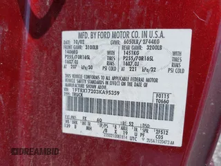 2003 Ford F-150 XL with VIN 1FTRX17203KA95359, listed as a IAAI auction lot 41891118 with 206,393 mi miles. Bid and sale history available at carsss.com. Image 9.