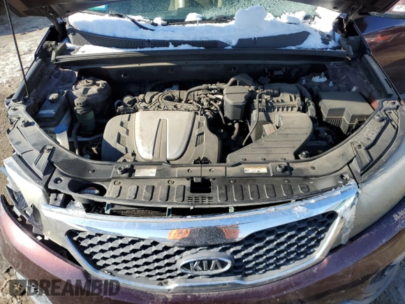 2011 Kia Sorento EX with VIN 5XYKU4A2XBG047828, listed as a Copart auction lot 46066405 with 187,962 mi miles and Salvage Title. Bid and sale history available at carsss.com. Image 12.
