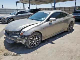 2015 Lexus RC 350 F Sport with VIN JTHHE5BC5F5003964, listed as a Copart auction lot 59516045 with 134,013 mi miles and Salvage title. Bid and sale history available at DreamBid. Image 1.