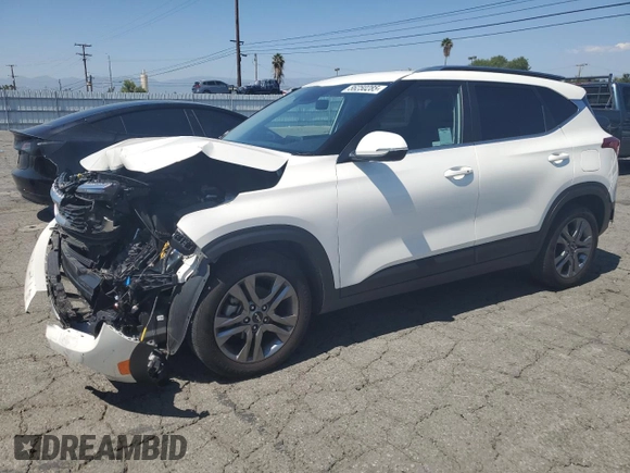 2023 Kia Seltos S with VIN KNDEU2AA9P7432889, listed as a Copart auction lot 56250285 with 25,074 mi miles and Salvage title. Bid and sale history available at DreamBid. Image 1.