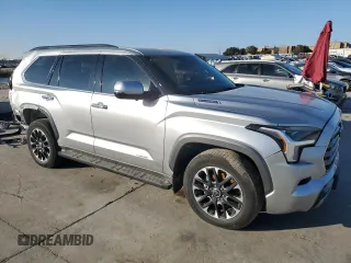 2023 Toyota Sequoia SR5 with VIN 7SVAAABA9PX003645, listed as a Copart auction lot 87644255 with 37,133 mi miles and Salvage Title. Bid and sale history available at carsss.com. Image 4.
