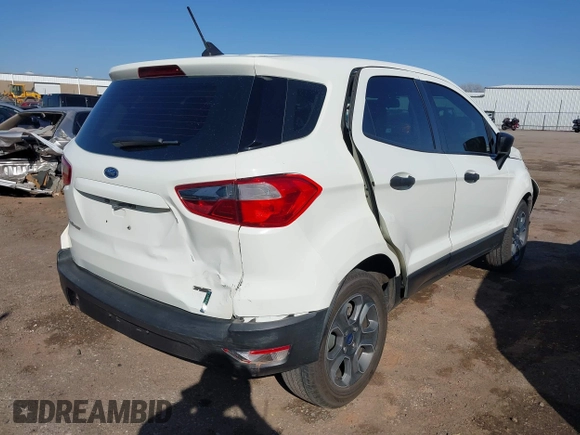 2020 Ford EcoSport S with VIN MAJ3S2FE3LC333582, listed as a IAAI auction lot 41757495 with 67,948 mi miles and . Bid and sale history available at DreamBid. Image 4.