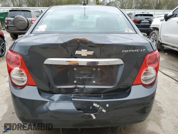 2016 Chevrolet Sonic LT with VIN 1G1JC5SH7G4165132, listed as a Copart auction lot 55702005 with 222,649 mi miles and Clean title. Bid and sale history available at DreamBid. Image 6.