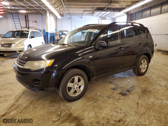 2007 Mitsubishi Outlander ES with VIN JA4MS31X27U014567, listed as a Copart auction lot 45527564 with 128,282 mi miles and Clean Title. Bid and sale history available at carsss.com. Image 1.