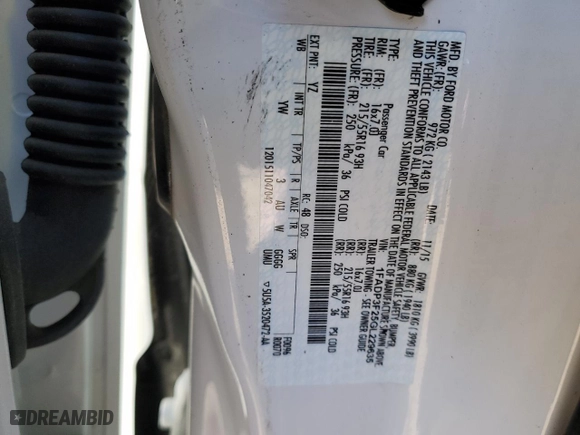 2016 Ford Focus SE with VIN 1FADP3F25GL229635, listed as a Copart auction lot 42763315 with 43,202 mi miles and Clean Title. Bid and sale history available at carsss.com. Image 14.