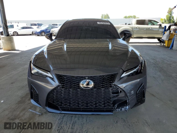2025 Lexus IS 500 F Sport Performance with VIN JTHAP1D21S5007187, listed as a Copart auction lot 55784875 with 6,084 mi miles and Salvage title. Bid and sale history available at DreamBid. Image 5.