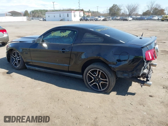 2010 Ford Mustang GT with VIN 1ZVBP8CH1A5152455, listed as a IAAI auction lot 41816345 with 261,275 mi miles and . Bid and sale history available at carsss.com. Image 3.