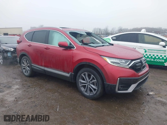 2022 Honda CR-V Touring with VIN 2HKRW2H94NH608375, listed as a IAAI auction lot 41482129 with 33,744 mi miles. Bid and sale history available at carsss.com. Image 1.