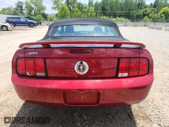 2005 Ford Mustang Deluxe with VIN 1ZVFT84N455187062, listed as a Copart auction lot 61953205 with 112,238 mi miles and Non repairable. Bid and sale history available at DreamBid. Image 6.