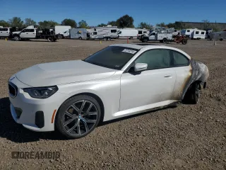 2023 BMW 2 Series 230i xDrive with VIN 3MW33CM09P8D53091, listed as a Copart auction lot 72710214 with 0 mi miles and Salvage Title. Bid and sale history available at carsss.com. Image 1.