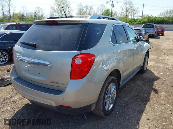 2014 Chevrolet Equinox LTZ with VIN 2GNALDEK1E6167096, listed as a IAAI auction lot 42109833 with 168,806 mi miles and . Bid and sale history available at DreamBid. Image 4.