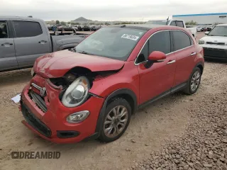 2016 FIAT 500X Lounge with VIN ZFBCFXDT6GP383312, listed as a Copart auction lot 86719634 with 91,127 mi miles and Salvage Title. Bid and sale history available at carsss.com. Image 1.