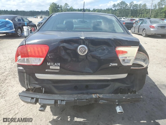 2010 Mercury Milan Premier with VIN 3MEHM0JG8AR661729, listed as a Copart auction lot 46328395 with 199,136 mi miles and Salvage Title. Bid and sale history available at carsss.com. Image 6.