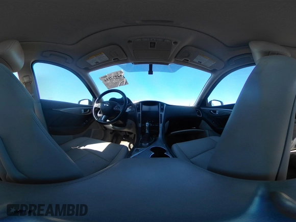 2015 Infiniti Q50 Premium with VIN JN1BV7AR2FM396677, listed as a IAAI auction lot 42017514 with 98,967 mi miles. Bid and sale history available at carsss.com. Image 17.