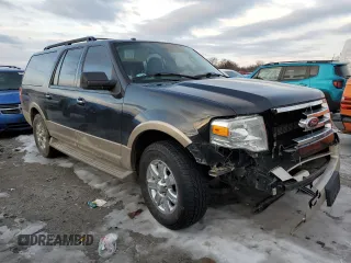 2014 Ford Expedition EL XLT with VIN 1FMJK1J57EEF44919, listed as a Copart auction lot 88660275 with 132,063 mi miles and Salvage Title. Bid and sale history available at carsss.com. Image 4.