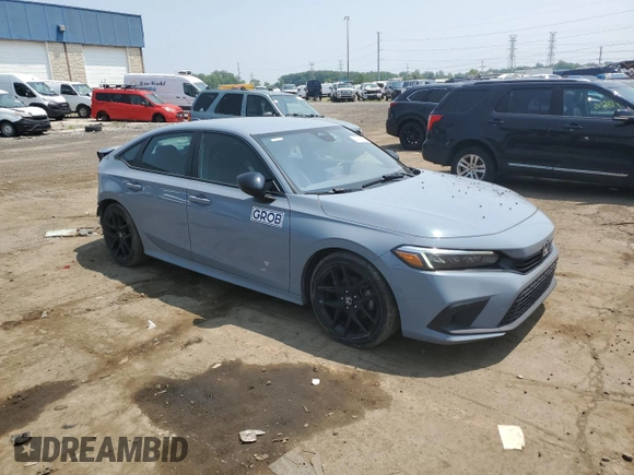 2023 Honda Civic Sport with VIN 2HGFE2F51PH510620, listed as a Copart auction lot 62756535 with 59,625 mi miles and Salvage title. Bid and sale history available at DreamBid. Image 4.