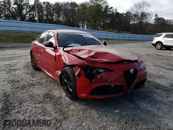 2020 Alfa Romeo Giulia with VIN ZARFAMAN5L7637380, listed as a Copart auction lot 68599972 with 0 mi miles. Bid and sale history available at carsss.com. Image 11.