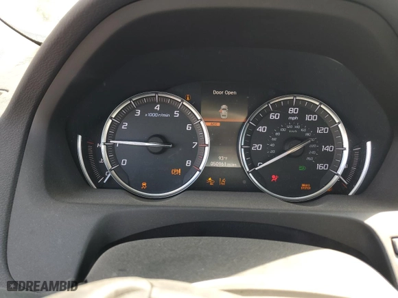 2020 Acura TLX with VIN 19UUB2F36LA002411, listed as a Copart auction lot 72030644 with 50,961 mi miles and Salvage Title. Bid and sale history available at carsss.com. Image 9.