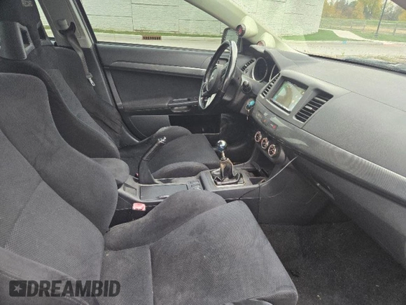 2010 Mitsubishi Lancer Evolution GSR with VIN JA32W8FV3AU021698, listed as a Copart auction lot 80026994 with 10,075 mi miles and Clean Title. Bid and sale history available at DreamBid. Image 5.
