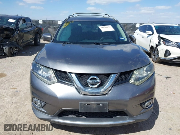 2016 Nissan Rogue SV with VIN 5N1AT2MTXGC874078, listed as a IAAI auction lot 41838624 with 140,561 mi miles. Bid and sale history available at carsss.com. Image 12.