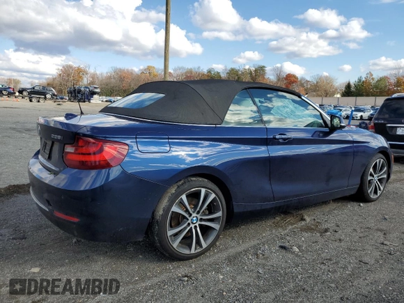 2016 BMW 2 Series 228i xDrive with VIN WBA1L9C52GV324665, listed as a Copart auction lot 80909464 with 65,796 mi miles and Salvage Title. Bid and sale history available at carsss.com. Image 3.