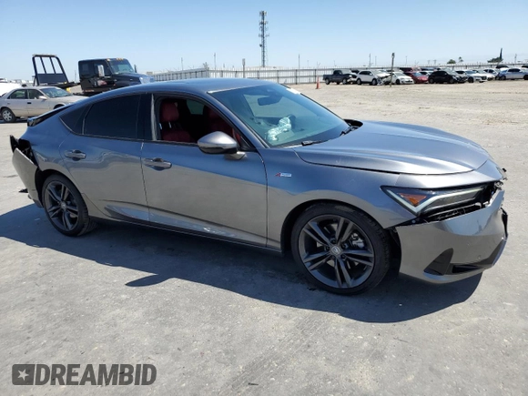 2024 Acura Integra Technology with VIN 19UDE4H6XRA010062, listed as a Copart auction lot 58029635 with 17,459 mi miles and Salvage title. Bid and sale history available at DreamBid. Image 4.