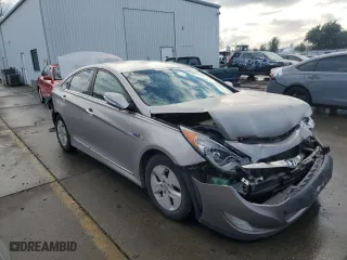 2012 Hyundai Sonata Hybrid with VIN KMHEC4A42CA034201, listed as a Copart auction lot 41503055 with 0 mi miles and Salvage Title. Bid and sale history available at carsss.com. Image 4.