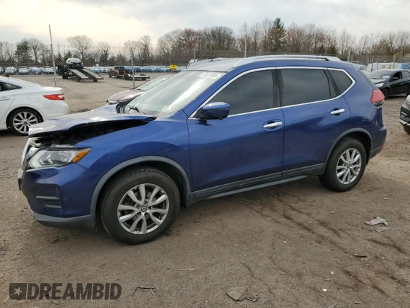 2017 Nissan Rogue SV with VIN KNMAT2MV2HP611891, listed as a Copart auction lot 49601005 with 64,505 mi miles and Salvage Title. Bid and sale history available at carsss.com. Image 1.