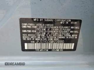 2021 Subaru Crosstrek Special Sports с VIN JF2GTHSC6MH224880, выставлен на аукционе Copart как лот 59821165 с пробегом 60 403 миль миль и Списание • Salvage title. История ставок и продаж доступна на DreamBid. Изображение 13.