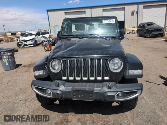 2019 Jeep Wrangler Unlimited Sahara with VIN 1C4HJXEN8KW616980, listed as a Copart auction lot 51253215 with 54,011 mi miles and Salvage Title. Bid and sale history available at DreamBid. Image 11.