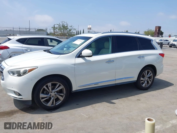 2013 Infiniti JX35 с VIN 5N1AL0MM0DC308522, выставлен на аукционе IAAI как лот 42497631 с пробегом 181 935 миль миль и . История ставок и продаж доступна на DreamBid. Изображение 14.