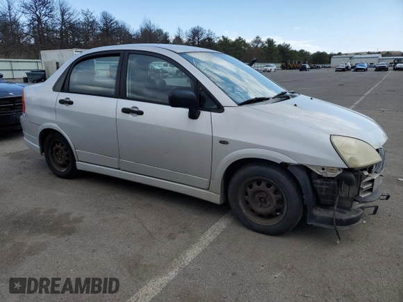 2002 Suzuki Aerio S z VIN JS2RA41S925107118, wystawiony jako Copart lot #50070535 z przebiegiem 128 111 mil mil oraz Szkoda całkowita • Salvage title. Historia ofert i sprzedaży dostępna na DreamBid. Obrazek 4.