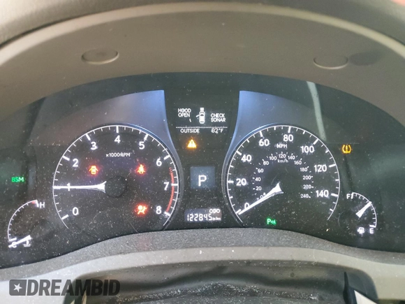 2013 Lexus RX 350 with VIN 2T2ZK1BA9DC103292, listed as a Copart auction lot 63249865 with 122,845 mi miles and Salvage title. Bid and sale history available at DreamBid. Image 9.