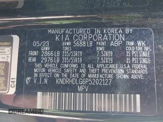 2023 Kia Sorento EX z VIN KNDRHDLG6P5202127, wystawiony jako IAAI lot #42064722 z przebiegiem 28 420 mil mil oraz . Historia ofert i sprzedaży dostępna na DreamBid. Obrazek 9.