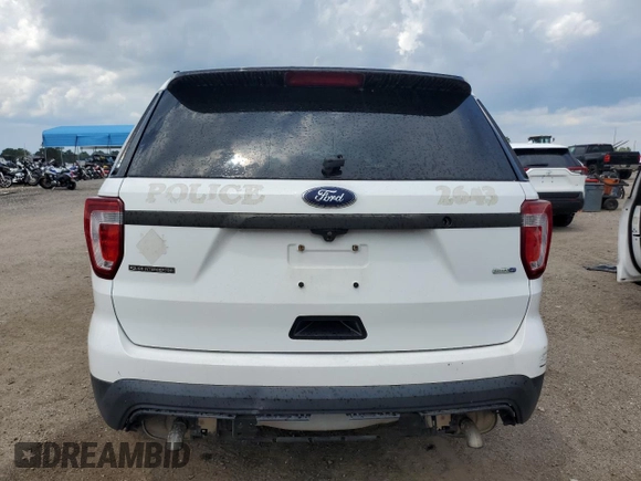2016 Ford Utility Police Interceptor with VIN 1FM5K8AR6GGD31450, listed as a Copart auction lot 74237674 with 51,949 mi miles and Salvage Title. Bid and sale history available at carsss.com. Image 6.